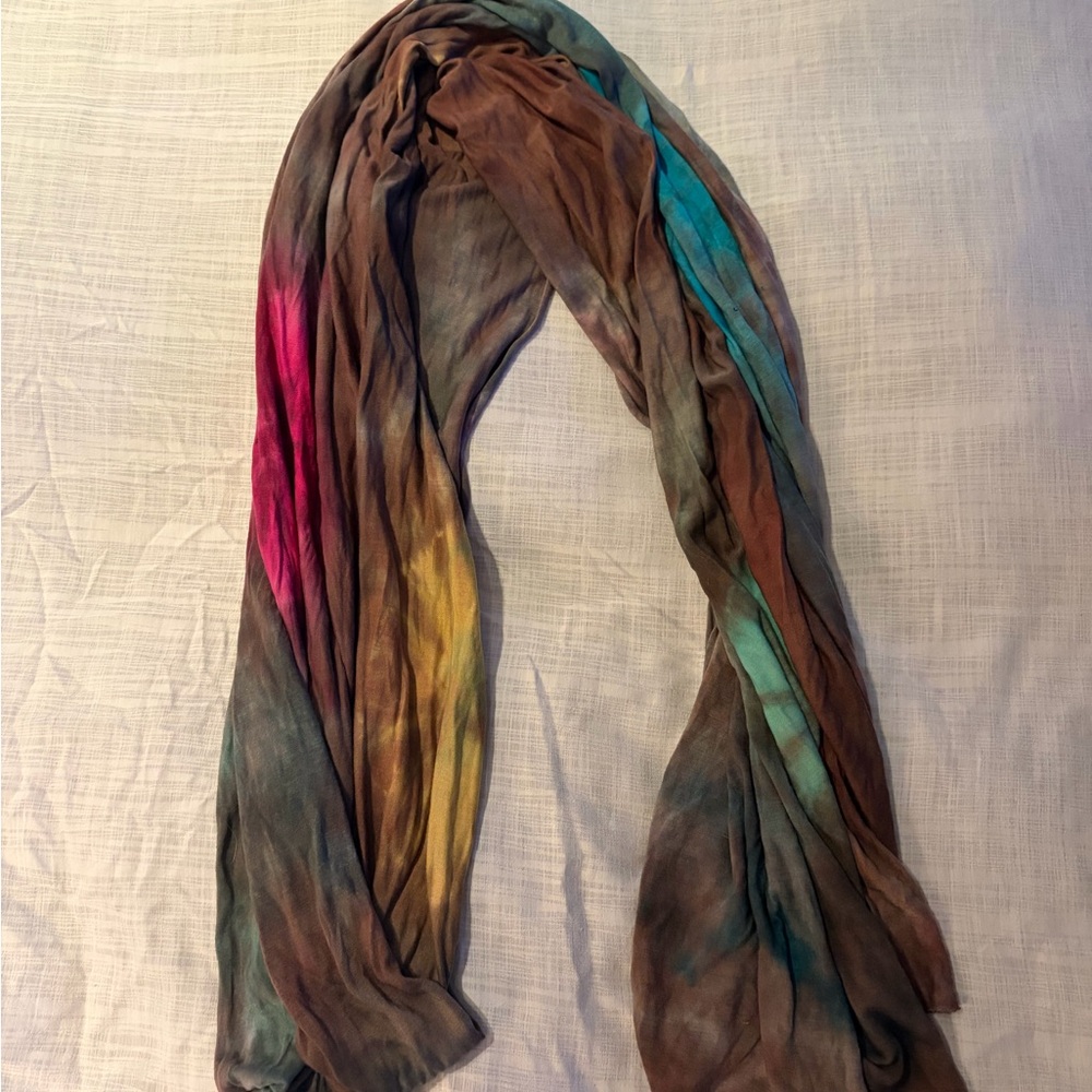 Chan Luu Multicolor Tie-Dye Scarf